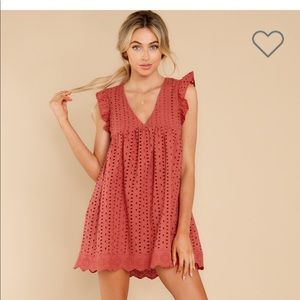 Eyelet romper dress